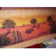 Quadro in Legno Decoupage ETNICO 30x80 cm IDEA REGALO...