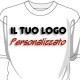 24 MAGLIETTE BIANCHE DA 115 GR. PERSONALIZZATE