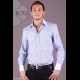 ROEL Camicia UOMO Maniche Lunghe, Modello Slim, Taglia 44