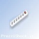 PRESA MULTIPLA 5 PRESE SCUKOBIPASSO CON INTERRUTT ORE LUMINOSO