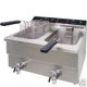 FRIGGITRICE PROFESSIONALE ELETTRICA 8 + 8 LITRI NUOVA
