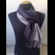 Pashmina originale indiana sfumata in grigio