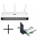 D-LINK Router WiFi DIR-655 switch 4 porte + scheda PCI-Expre