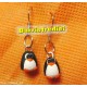 PINGUINI ORECCHINI PENDENTI - MONACHELLA- FIMO- FATTO A MANO