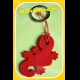 GECO PORTACHIAVI ROSSO PERSONALIZZATO -FATTO A MANO-FIMO