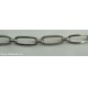 bracciale ovali oro bianco 18 ct marchio 750 MAGLIA LARGA
