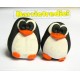 PINGUINI ORECCHINI LOBO - FIMO - FATTO A MANO - HANDMADE