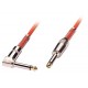 Cavo AUDIO mono 2 x 6,3mm rosso,1m A 90 JACK NEW6001 Canon