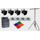 Kit luci DJ PAR56 con stativo 2,5mt e centralina PAR 56