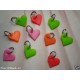Lotto stock Charm Fimo Cernit cuori colorati 10pezzi