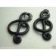 Charm ciondolo Fimo Cernit chiave di violino musica 1pz