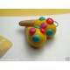 Charm ciondolo Fimo Cernit strumento musicale maracas