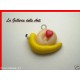 Charm Fimo Cernit lumachina lumaca kawaii handmade 1pz