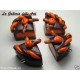 Charm Fimo Cernit torta cioccolato arancia handmade