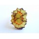 ANELLO IN ARGENTO AMBRA INCISA - AMBRA BALTICA