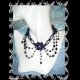 COLLARINO CHOKER GOTHIC VICTORiAN CRISTALLI FLOWER NECKLACE