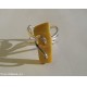 ANELLO IN ARGENTO AMBRA NATURALE GIALLA BALTICA
