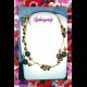 COLLANA VINTAGE NECKLACE MURANO GLASS CRISTALLI PERLE VETRO