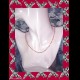 CATENINA COLLIER CRYSTALS NECKLACE - LIGHT ROSE ROSA AB