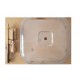 Portaformaggi in legno e plexiglass con due coltelli