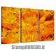 3 QUADRI MODERNI ORANGE SUBMARINE ARREDO MARE