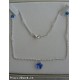 COLLIER GIROCOLLO  SWAROVSKI FIORE 12MM BLU SAPPHIRE
