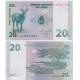 BANCONOTA CONGO 20 CENTESIMI 1997
