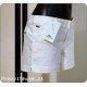 Shorts Lacoste Donna, Stretch, Taglia 40, Bianco