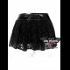 DARK GOTHIC MINIGONNA IN PIZZO NERO E PVC