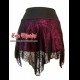 DARK GOTHIC MINIGONNA NERO ROSSO A RAGNATELA