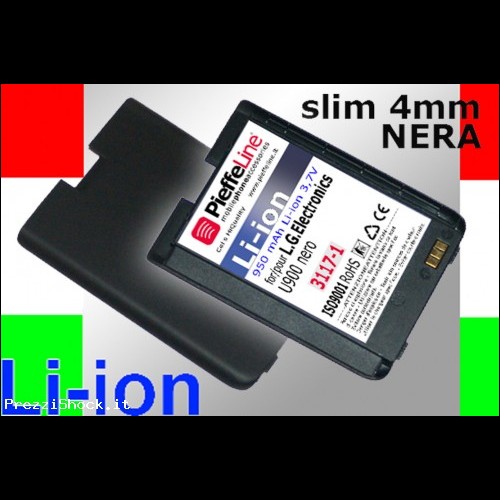 Batteria per LG Electronics U900 nera da 950mAh a Li-ion