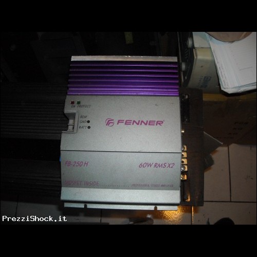 AMPLIFICATORE FENNER F-250H 60W RMS X 2 PROFESSIONAL
