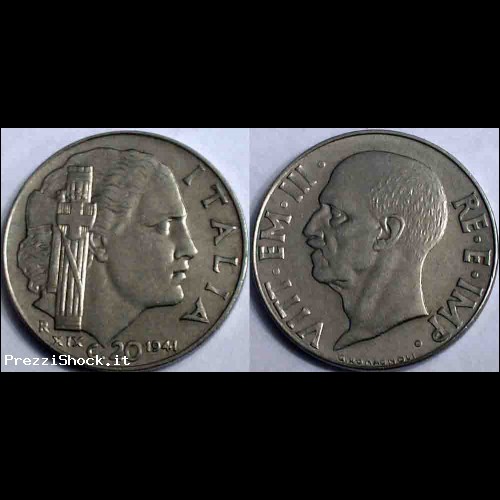 20 centesimi 1941 Vittorio Emanuele III  BB+