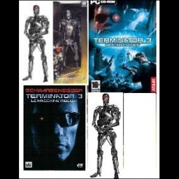 Videogioco pc terminator war of the machines+T-800 h50 cm+dv