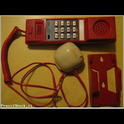 Telefono fisso - Vintage rosso Anni '70 - Funzionante