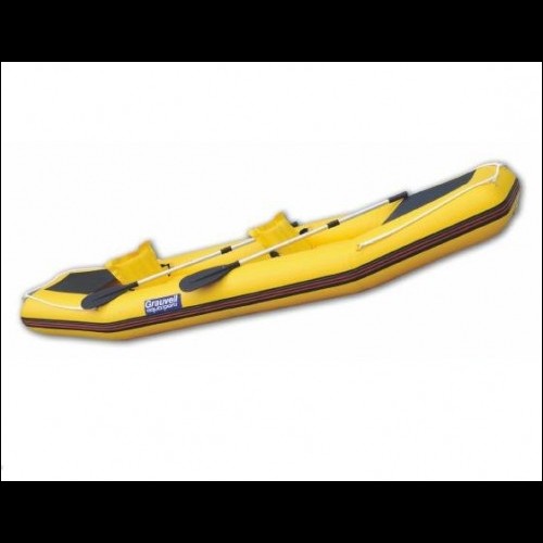 Kayak canoa gonfiabile a doppia camera d'aria, due posti