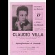 Volantino locandina Claudio Villa 1962 La Perla Cairo M.tte