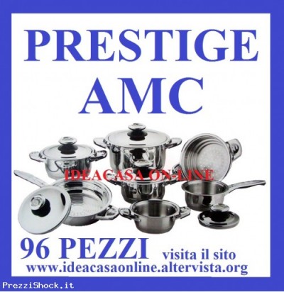BATTERIA DI PENTOLE PRESTIGE AMC 96 PEZZI (N. Oggetto: 1025154, Data  chiusura: 23/01/2024 00:33:48) - PrezziShock - Il sito italiano e  totalmente gratuito di aste online!