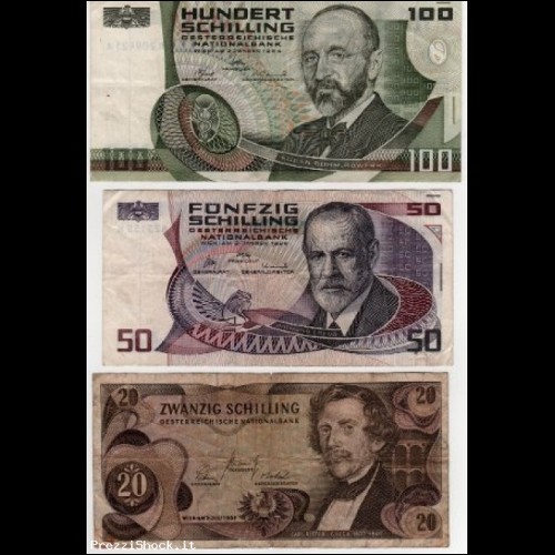 Banconote Austria Scellini austriaci