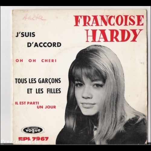 Francoise hardy Tous les garcons et les filles vinile 45