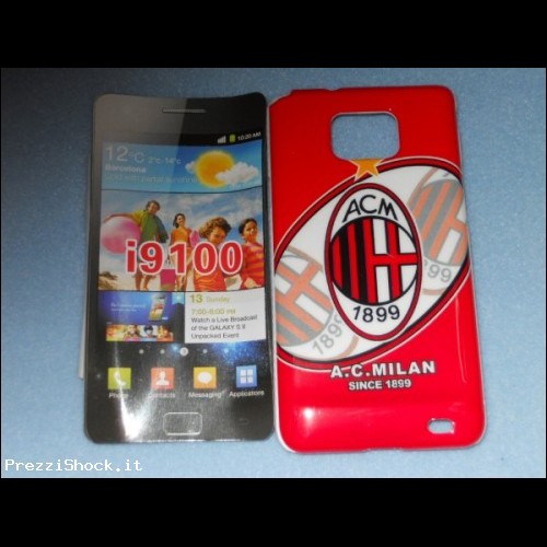 Milan Football Club Plastic Case Style per Samsung i9100
