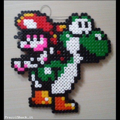 Yoshi & Baby Mario pixel