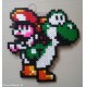 Yoshi & Baby Mario pixel