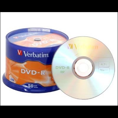 100 DVD-R VERBATIM 16X