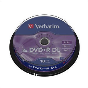 10 DVD +R DL Dual Layer VERBATIM
