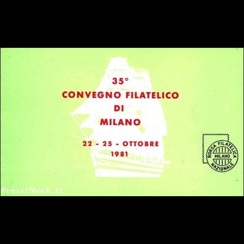 1981 Libretto speciale 35 Convegno Filatelico Milano