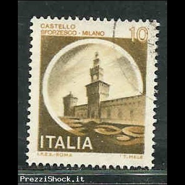 ITALIA 1980 - SERIE CASTELLI D'ITALIA 10 LIRE - USATO/USED