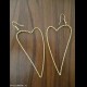 Orecchini a forma di cuore color oro