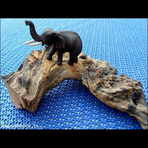 Elefantino in legno di teak