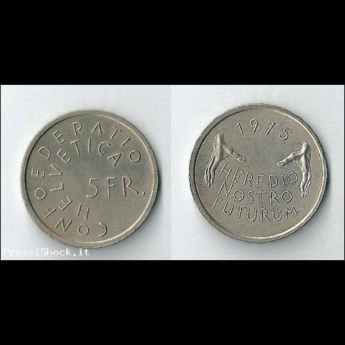 svizzera 5 franchi 1986